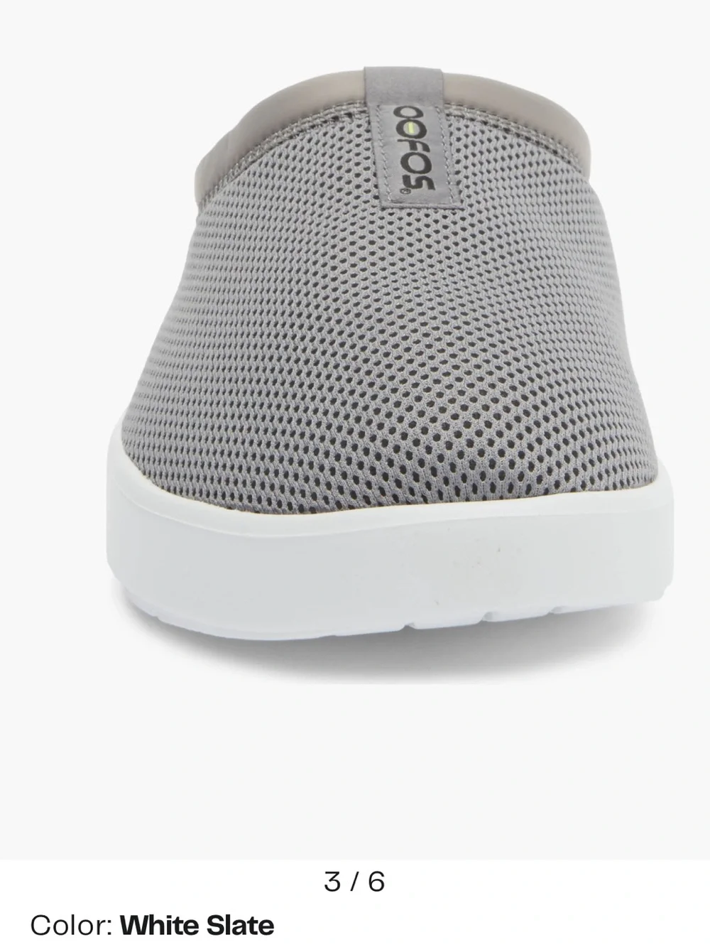OOFOS OOCoozie Sport Slip-On Clog in Color: White Slate men size 10 gently used